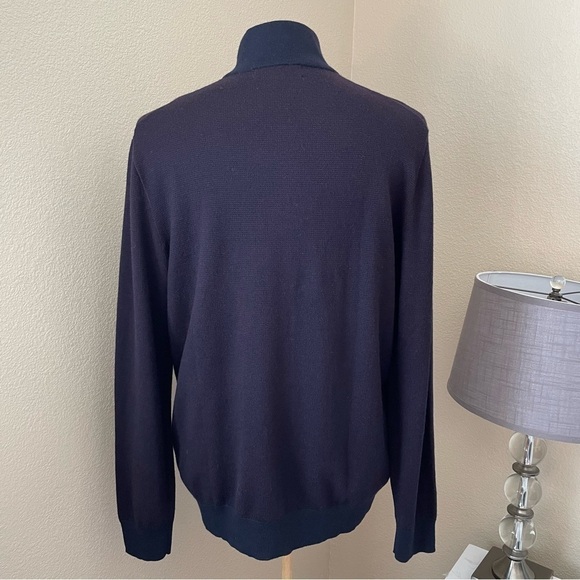 Banana Republic Italian Merino Yarn by Baruffa Quarter
Zip Pull Over Sweater - Picture 6 of 11